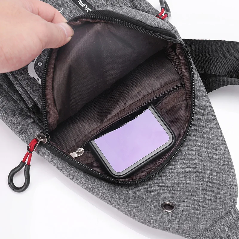 Мужская нагрудная из ткани Оксфорд сумка через плечо Дизайнерская Дорожная