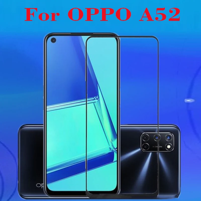 Высокопрочное закаленное 3D стекло для Oppo A52 полное покрытие Высококачественная