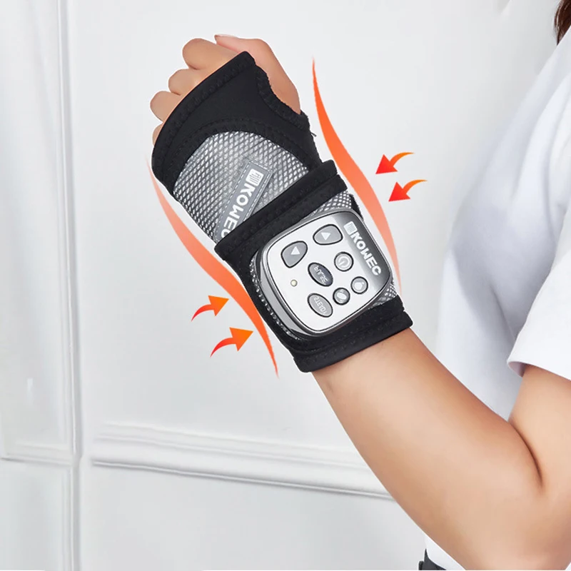 Bestellen Vibration Hand Pressotherapie Gerät Airbag Massage Maschine Elektrische Heizung Physikalische Therapie Gemeinsame Schmerzen Relief Handgelenk Massager