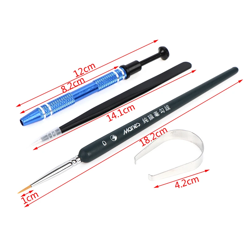 

4pcs/set Lube Brush Tweezers Switch Stem Holder Lube Tools Collection For Customized MX Mechanical Keyboard
