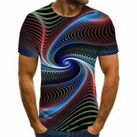hot fancy big tall mens whirlpool 3d digital printing short sleeve round neck t shirt custom