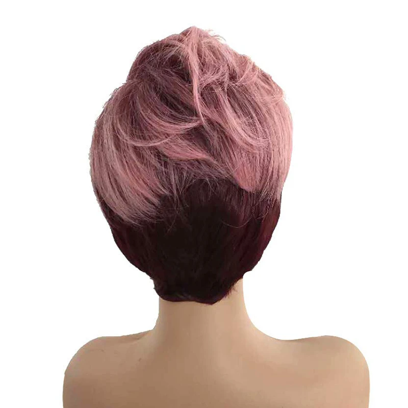 Парик двухцветный синтетический для женщин парик из высокотемпературного