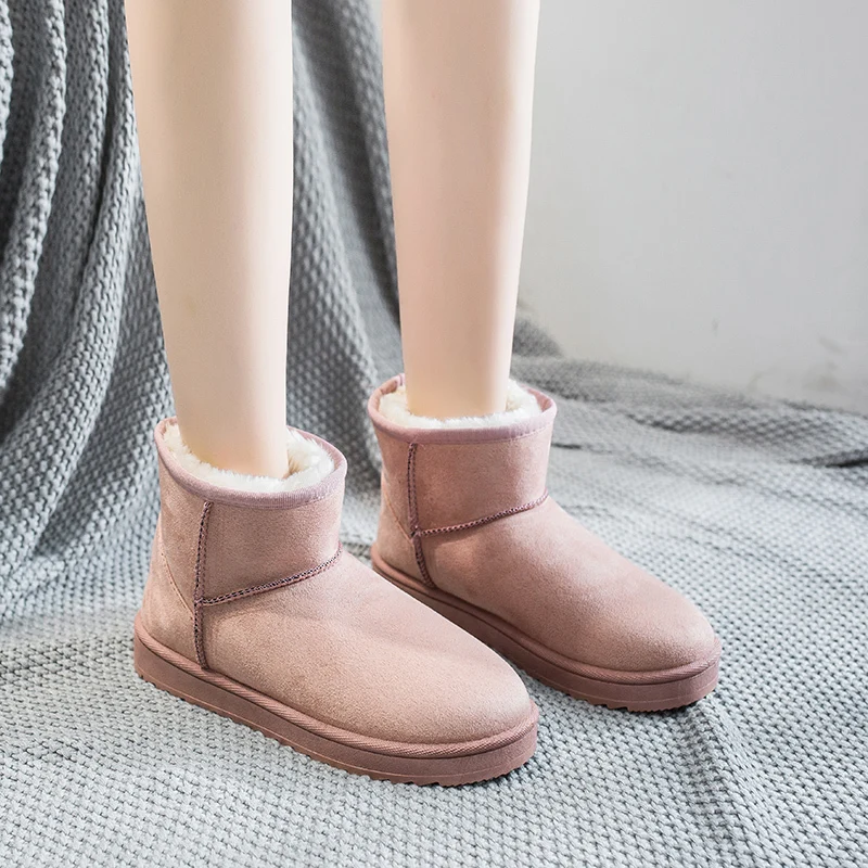 2019 г. Зимние новые стильные зимние сапоги Плюшевые Нескользящие резиновые