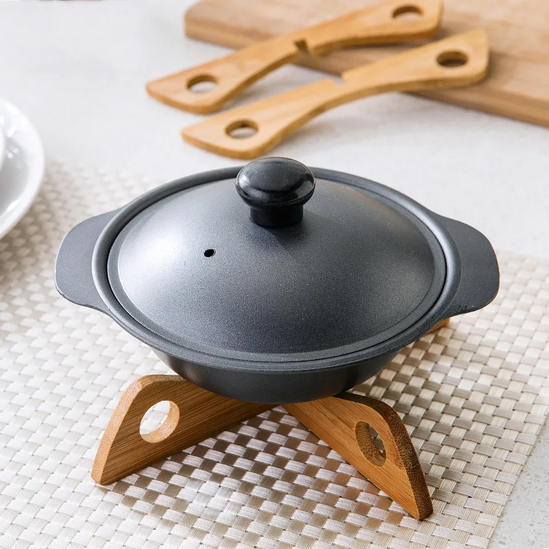 1 шт. бамбуковая подставка съемный коврик для горшка горячего Настольный