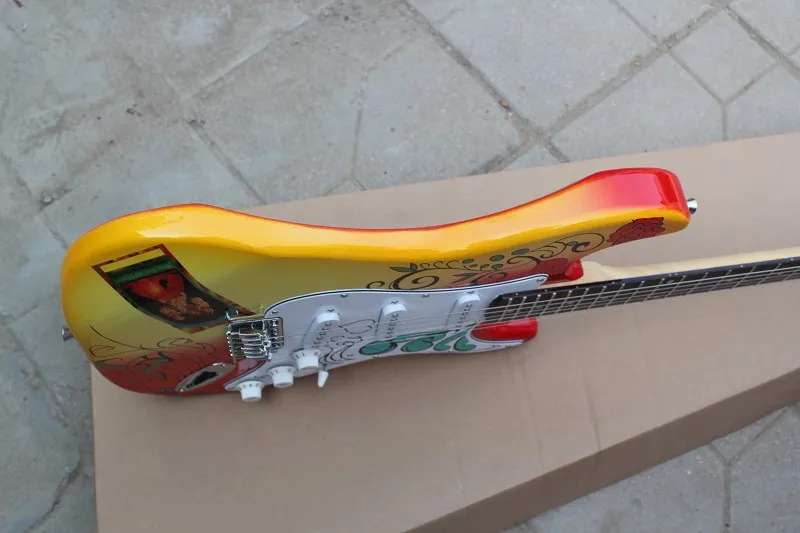 Новое поступление Custom Shop Firehawk палисандр гриф корпус из липы стандартная электрогитара винтажные хромированные Колоки оборудование