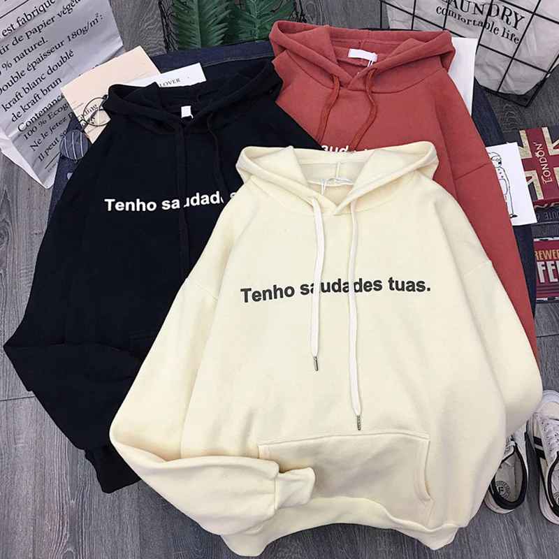Толстовка с капюшоном, бархатная, плотная, женская, Студенческая, с длинными рукавами, свободная, ленивая, ветрозащитная куртка, толстовка, одежда с капюшоном, уличная одежда, para