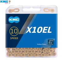 kmc x10el bicycle chain ultra light racing chain 10 speed mountain bike road bike 116 link and chain missing link bicycle parts
