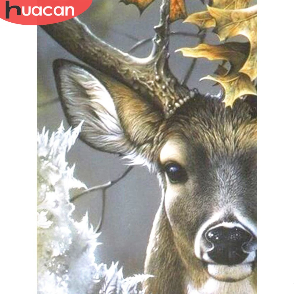

HUACAN Diamond Painting Deer Full Square 5D DIY Diamond Embroidery Mosaic Animal Rhinestone Handmade Decor Home Hot Sale