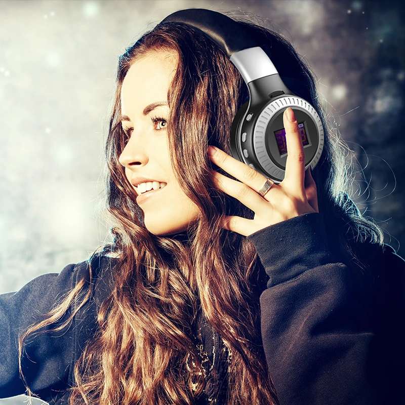 

ZEALOT B19 Bluetooth Earphone Headphones with Mic Support TF Card FM Radio Portable Stereo Wireless Headset for Computer Phones