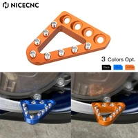 nicecnc adjustable rear brake pedal step for ktm 125 200 250 300 350 450 501 exc excf sx sxf xc xcf xcw tpi six days 2017 2022