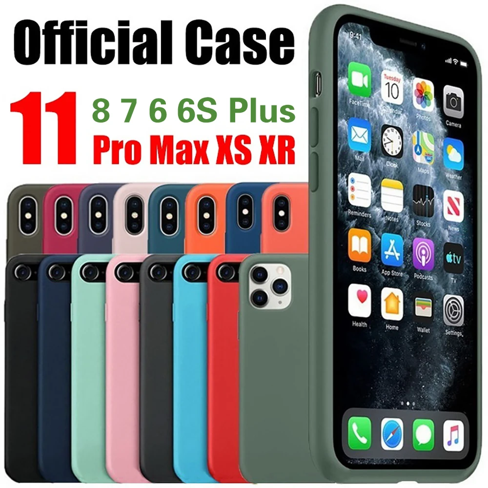 Официальный Оригинальный жидкий силиконовый чехол для телефона iPhone 11 Pro XS Max X XR 7 8