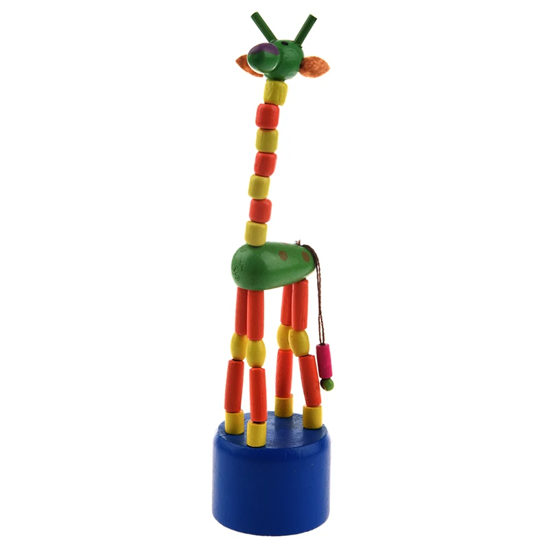 

Детская развивающая игрушка, танцевальный стоячий красочный жираф, деревянные игрушки