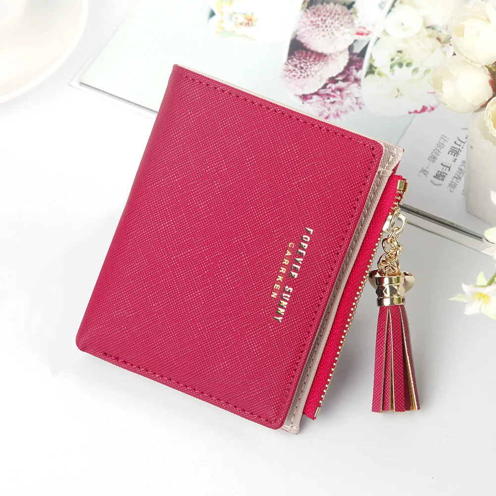 

Short wallet mini lady wallet thin zip zero wallet Korean version wallet
