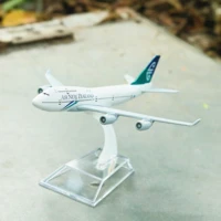 new zealand airlines boeing 747 aircraft model 6 inches alloy aviation diecast collectible miniature ornament souvenir toys