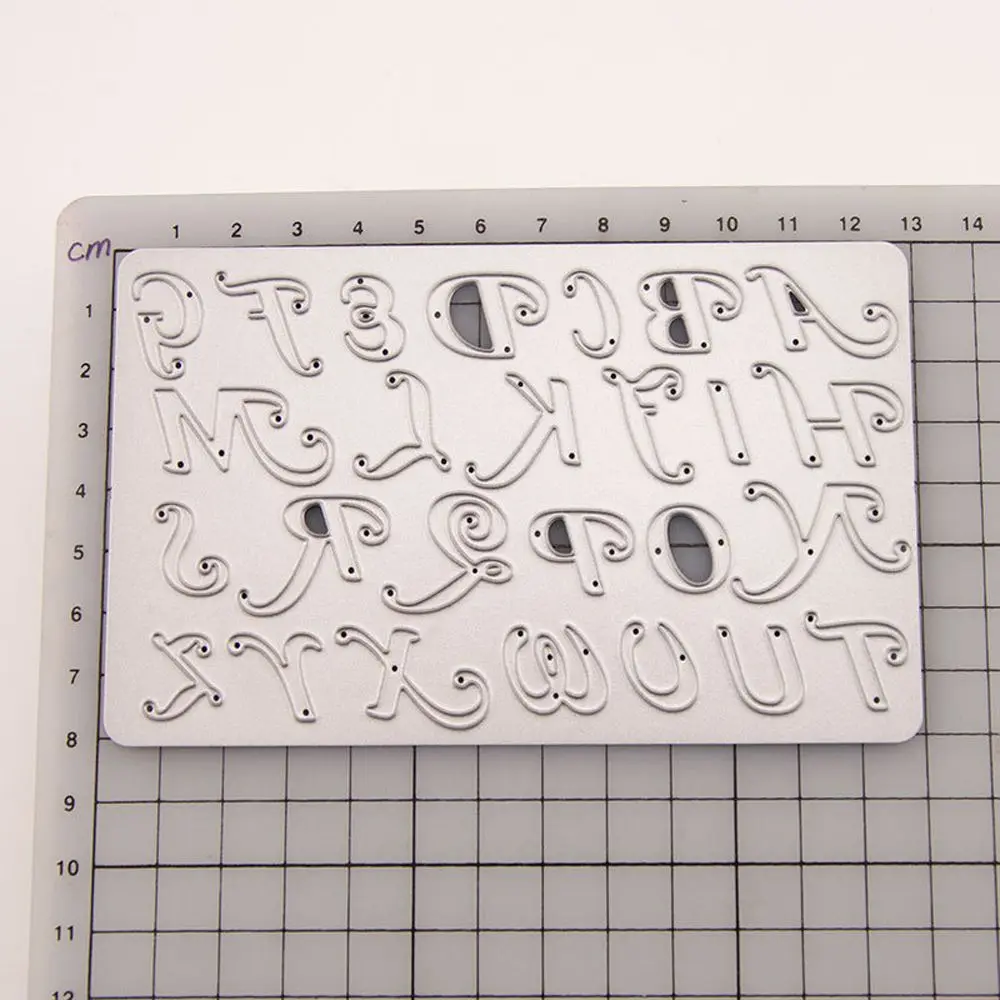 Алфавит буквы цифры штампы для резки металла DIY Скрапбукинг ремесла бумажные