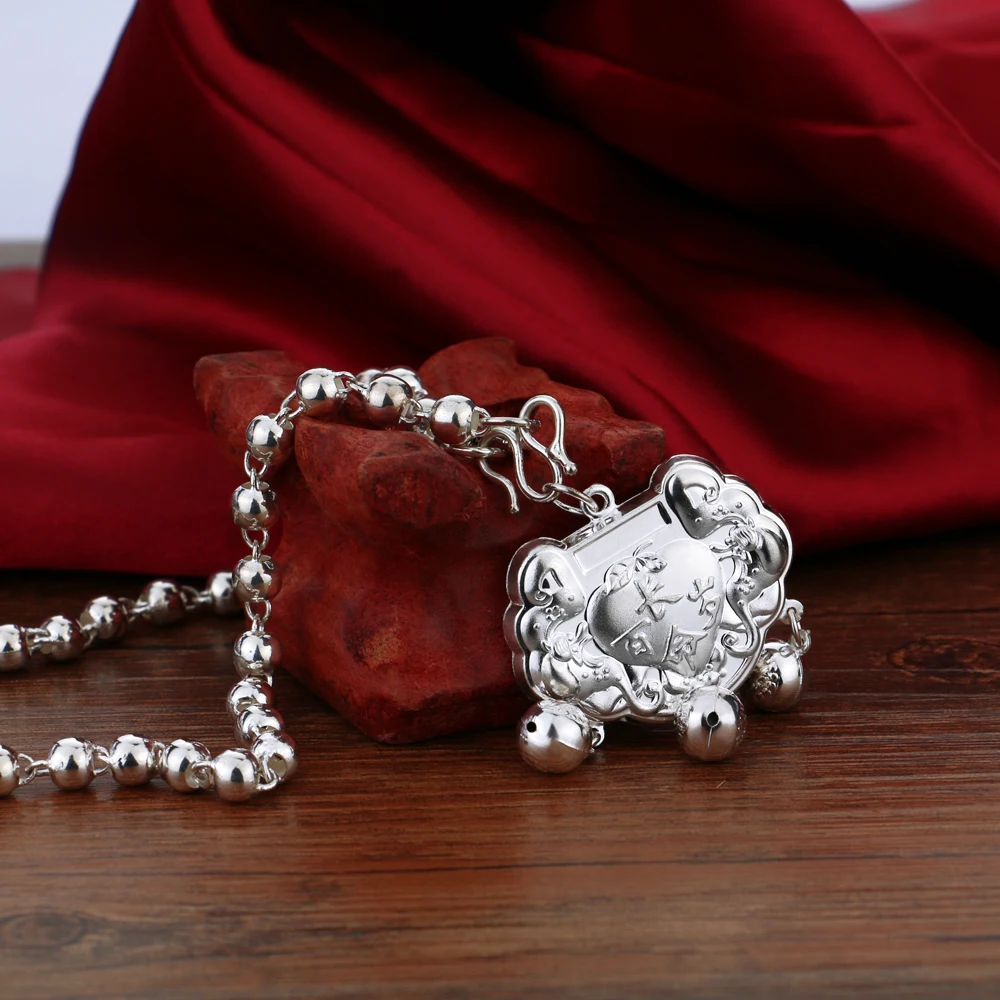 Женское ожерелье из серебра 925 пробы в китайском стиле|sterling silver necklace|925 sterling necklacesilver necklace |