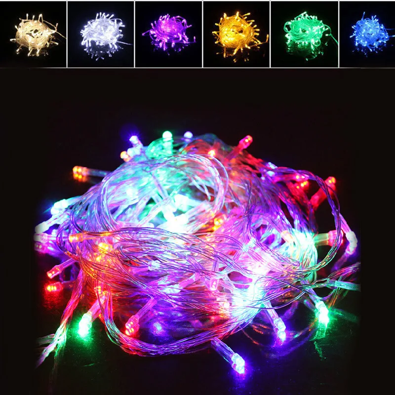 

Fairy Lights Copper Wire LED String Lights Christmas Garland Indoor Bedroom Home Wedding New Year Decoration Navidad