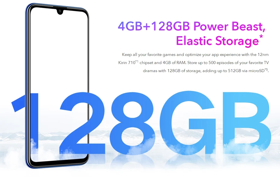 Huawei Honor 20 Lite смартфон с восьмиядерным процессором Kirin 128 ОЗУ 4 Гб ПЗУ 710 ГБ 32