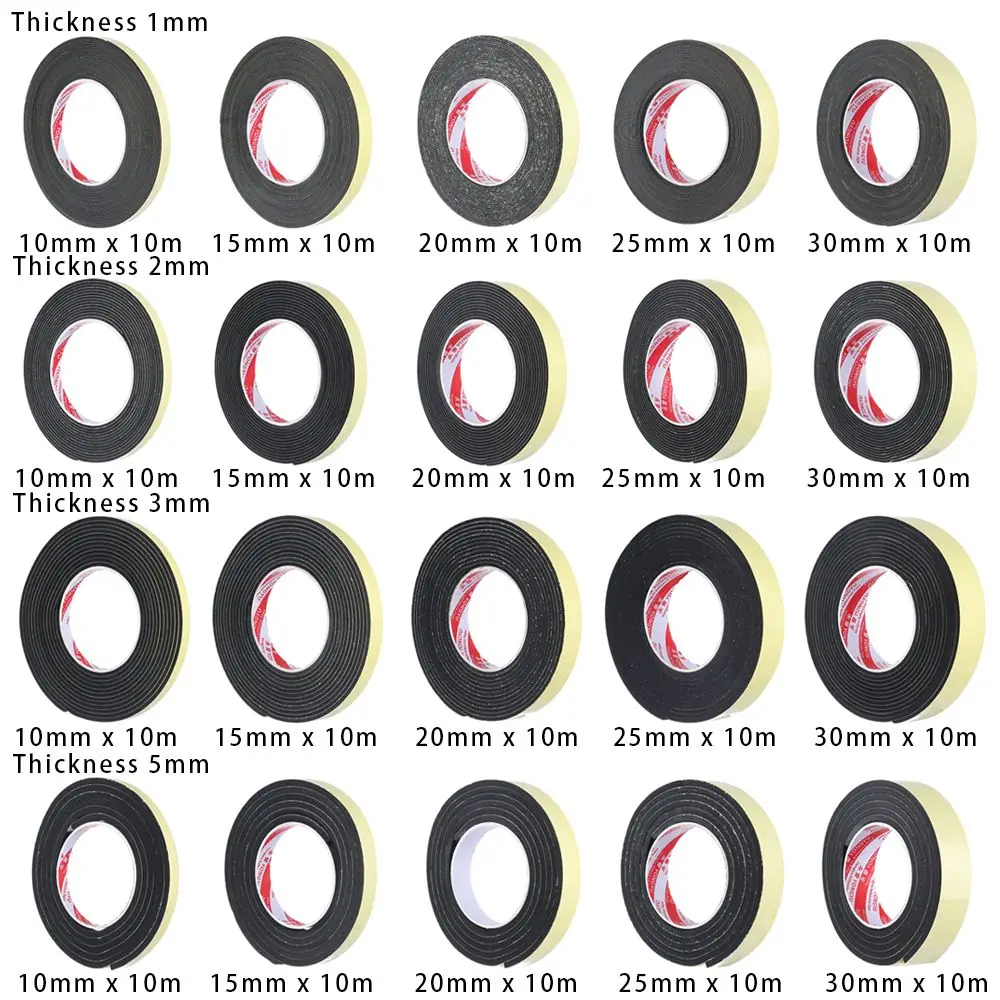 Эва-губка односторонняя лента Противоударная пенопластовая герметичная