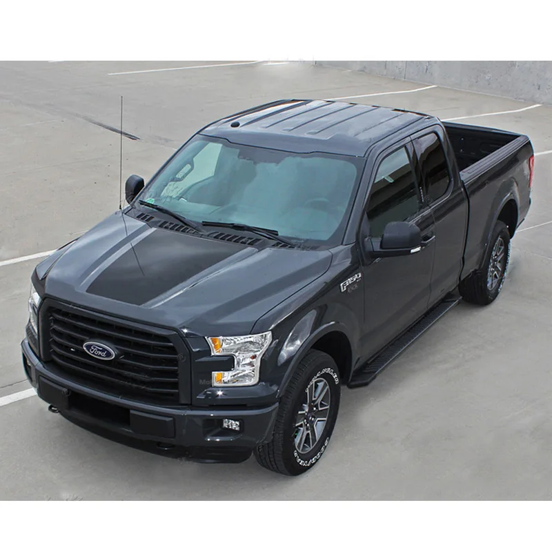 Матовая черная наклейка на капот двигателя Виниловая для Ford F150 F 150 2015 2016 2017 2018