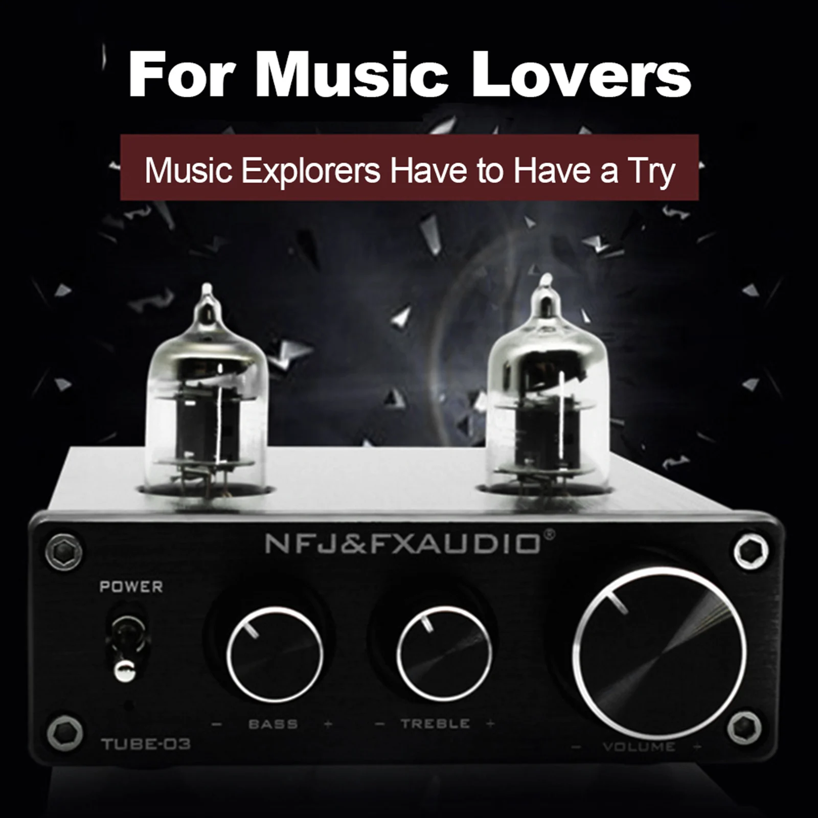 FX AUDIO TUBE 03 Mini HiFi предусилитель звука 6K4 вакуумный трубчатый усилитель буфер