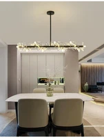 nordic bouquet crystal pendant lamp light luxury living room bedroom dining room clothing shop dandelion led chandelier