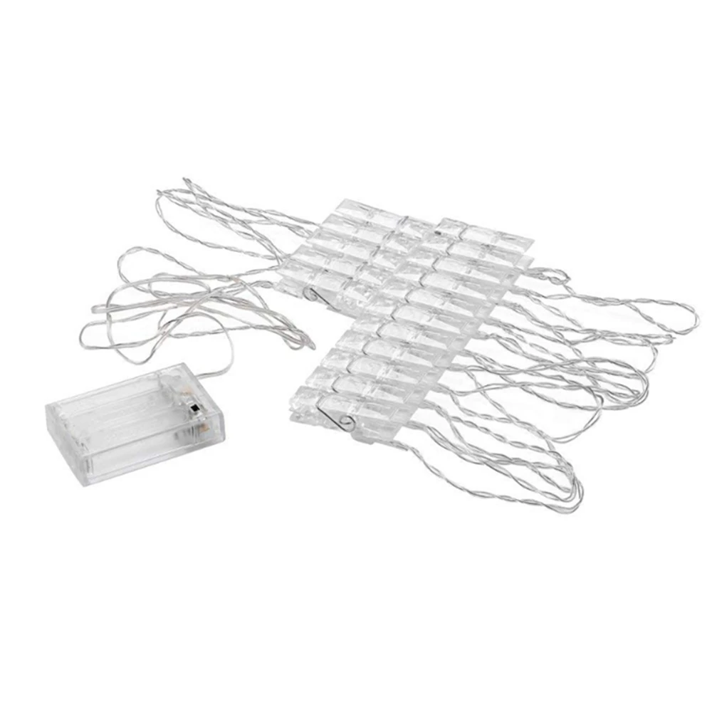 2 м 20 светодиодов держатель для фотографий светодиодные гирлянды рождества