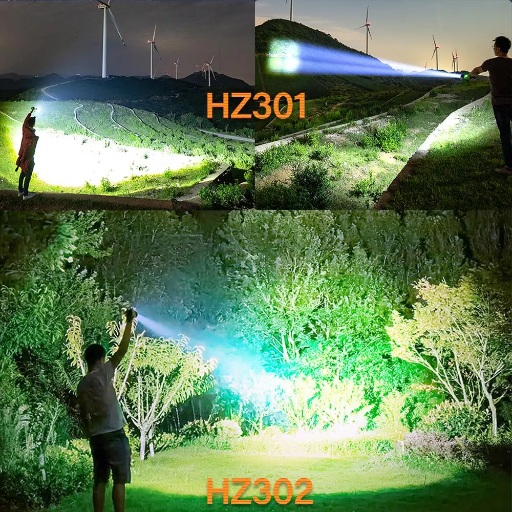 

XHP50.2 Tactical Led Flashlight USB Rechargeable lumen flashlights Torch 18650 battery Lights IP68 Portable Hunt Camping Lantern