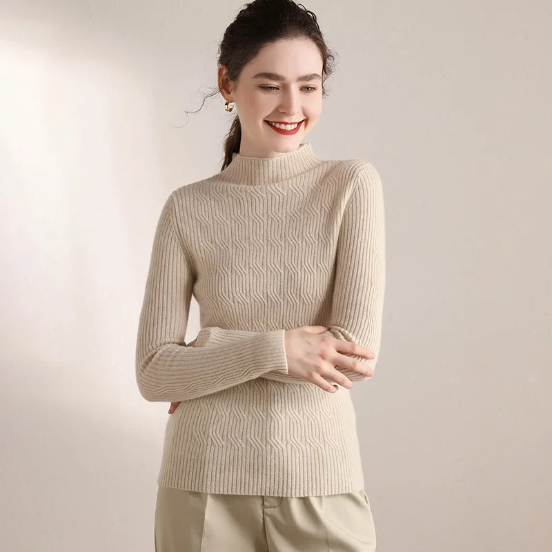 Новинка Осень-зима модный пуловер Женский кашемировый свитер 100% чистый кашемир |