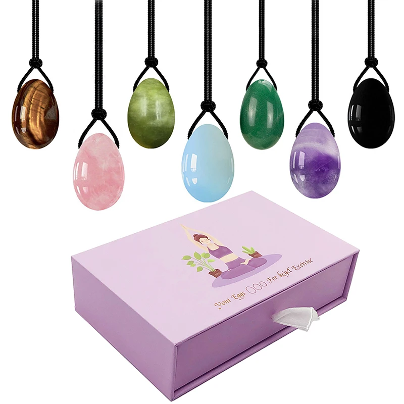 

Rose Quartz Yoni Egg Set Kegel Balls Vaginal Massage Ball Vaginal Tightening Orgasm Exercise Postpartum Recovery Health Gift Box