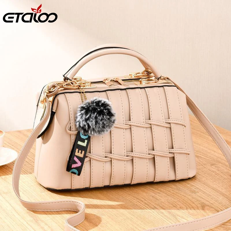 Женская сумка новинка зимы 2019 тканая трендовая женская сумка-мессенджер | Багаж и