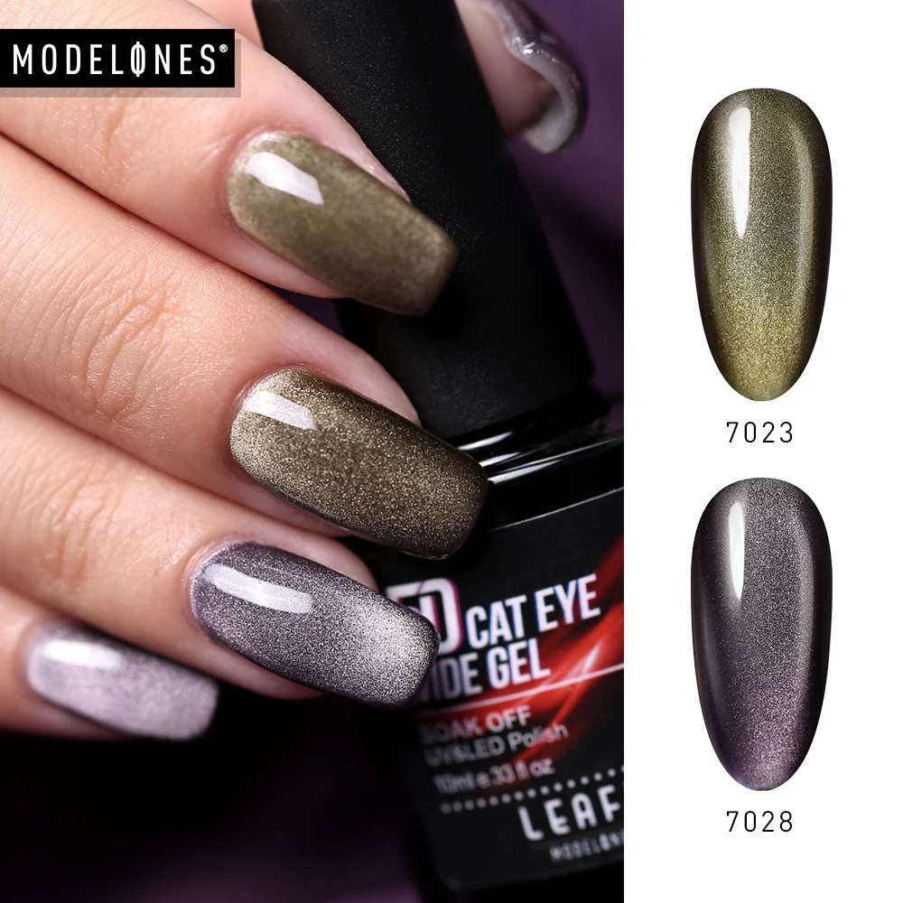 Modelones 10 мл кошачий глаз Широкий УФ гель для ногтей дизайна отмачиваемый