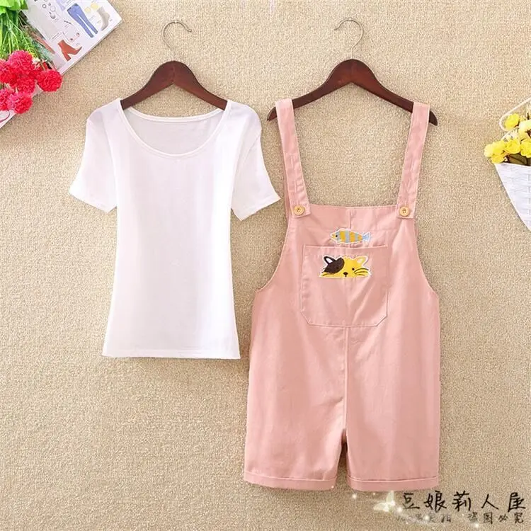 Женские летние шорты с мультяшной вышивкой Повседневные Шорты Для Молодых