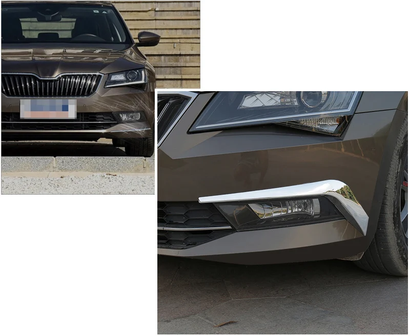 Lsrtw2017 Abs Car Front Bumper Foglight Trims for Skoda Superb 2016 2017 2018 2019 2020 | Автомобили и мотоциклы