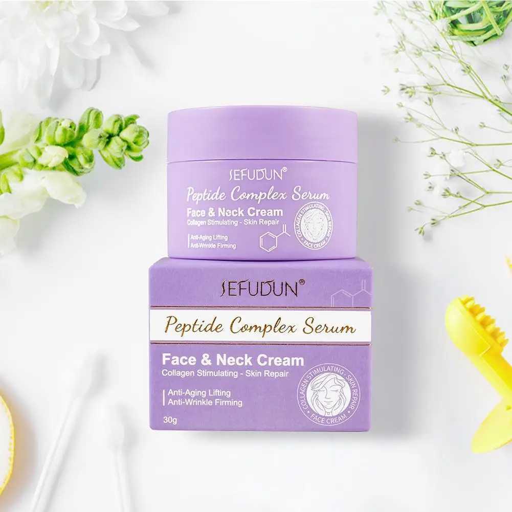 

Peptide Cream Remover Instant Firmly Anti Aging Fineline Face Cream Moisturizing Remove A1X9