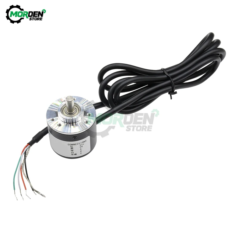 5-24V 600P/R 300P/R инкрементный оптический поворотный кодер AB двухфазный 6 мм вал 360R 600R