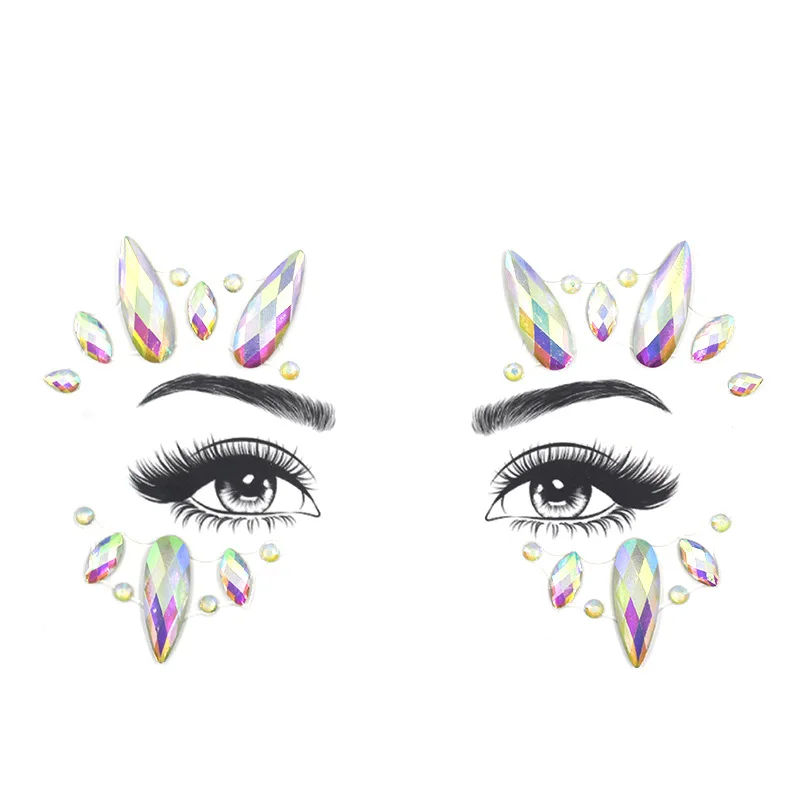 Временная татуировка с цветами светящиеся наклейки стразы блестящие украшения