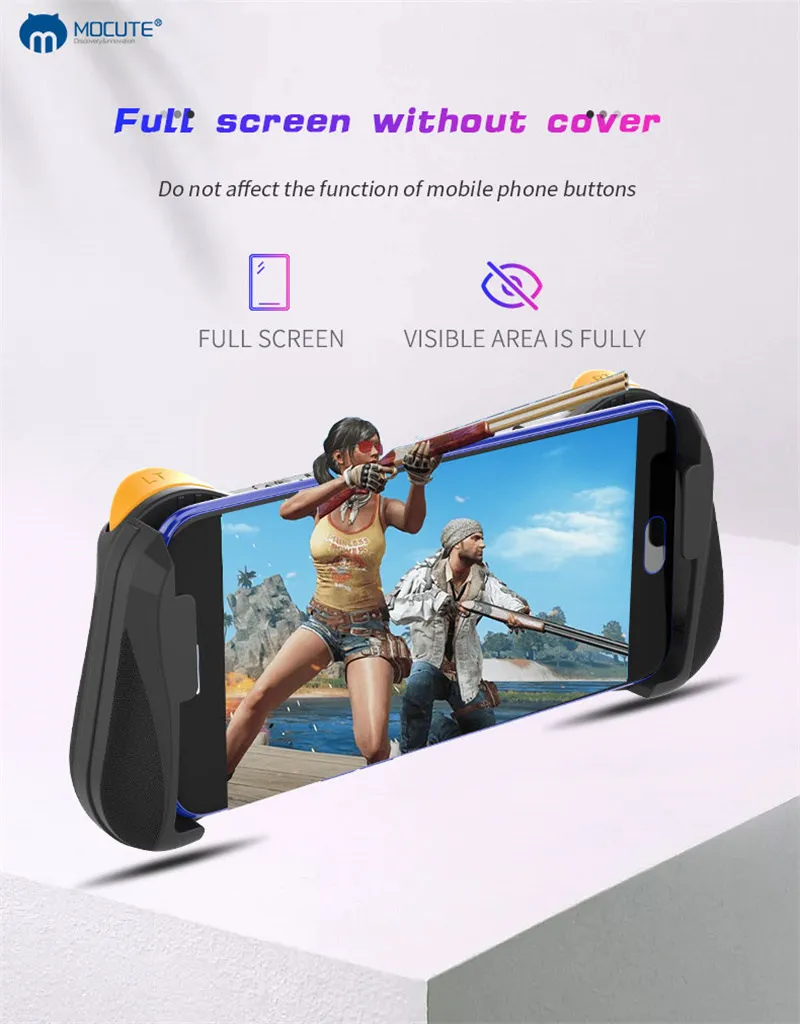 Mocute 057 Pubg геймпад беспроводной Bluetooth Джойстик триггер игровой коврик для iphone XS 6 7 8 для Android Samart телефон