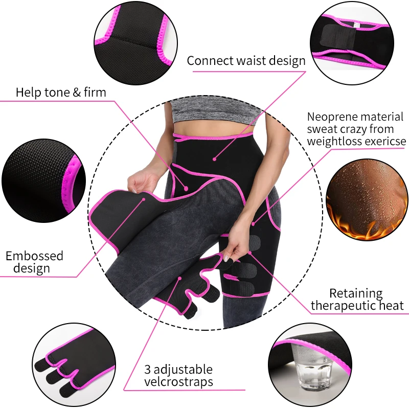 Thigh Trimmer Leg Shapers Slimming Belt Waist Trainer body shaper Sweat Shapewear Fat Burning girdles for women tummy shaper