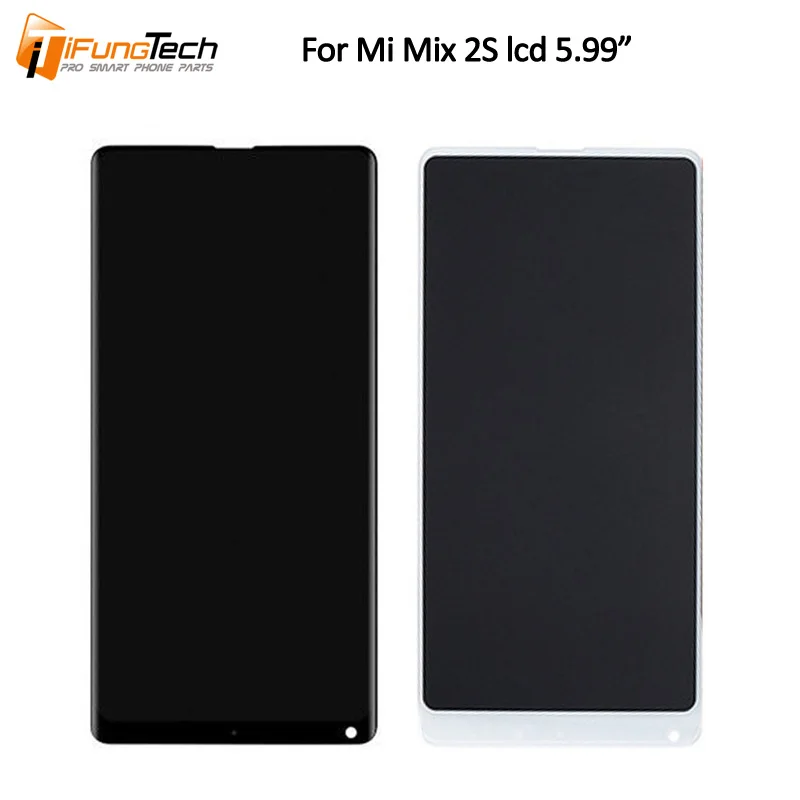 Дисплей с сенсорным экраном для Xiaomi Mi Mix 2S, сборка дигитайзера 100% новая, 5.99". Для ЖК-дисплея с рамкой.