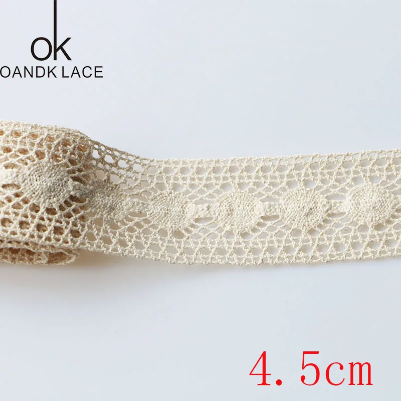 2 yard 2 ярдов хлопок кружево ткань швейная Аппликация атласная лента, DIY ремесло кружево, лента, тесьма швейные принадлежности - Цвет: 2 yard