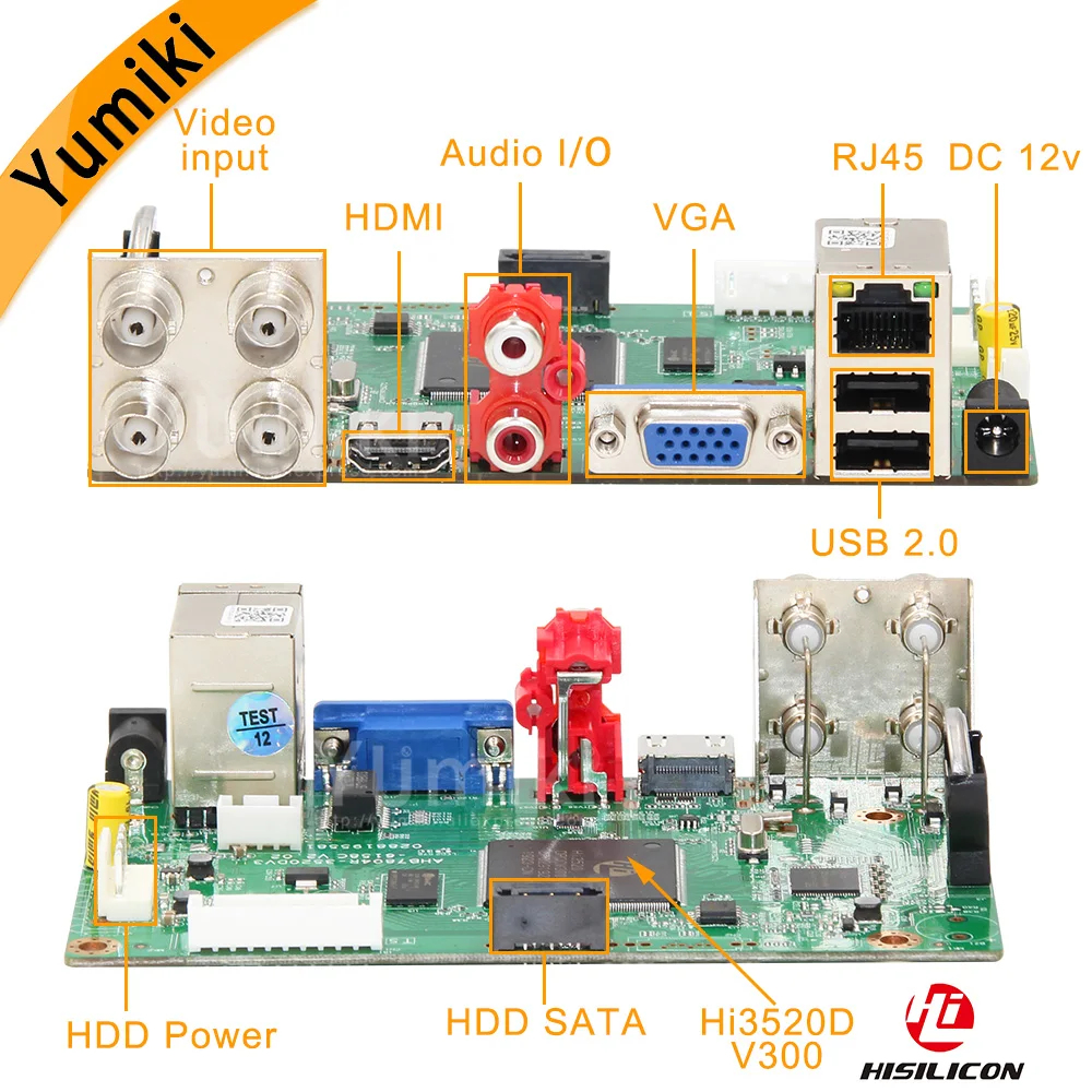 Система видеонаблюдения 5/6 в 1 4/8/16 каналов 5/4/n AHD DVR 1080N гибридная плата для