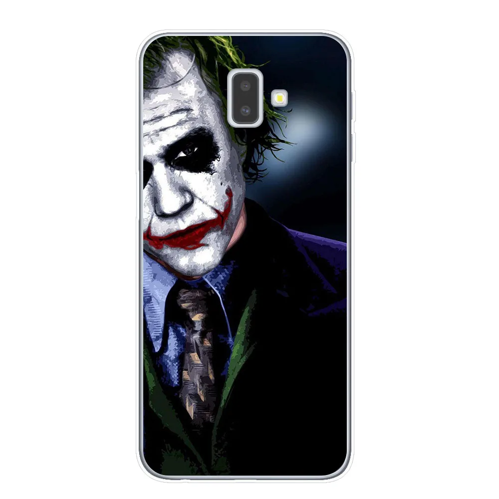 Joker из фильма ужасов «надевать счастливого лица мягкий TPU чехол для samsung J3 J5 J7 J4 J6 плюс Примечание 10 Pro Прозрачный чехол для телефона