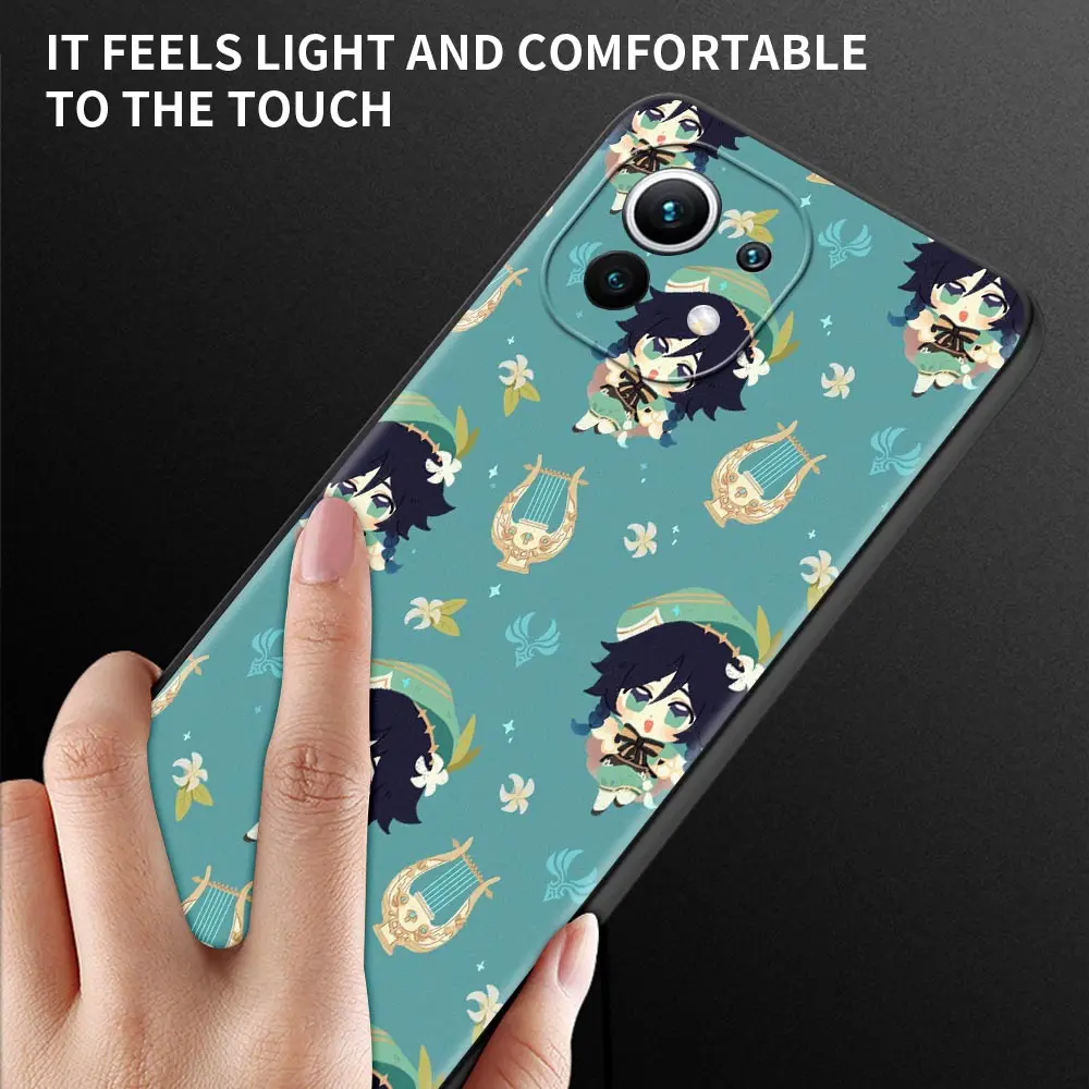 Case For Poco X3 NFC M3 Pro M3 F3 F1 Capa for Mi Note 10 Pro Lite Caso For Xiaomi CC9 Pro A3 A2 Lite Cartoon Genshin Impact Head