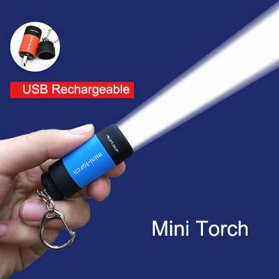

1 шт. светодиодная мини-вспышка, USB-перезаряжаемая лампа, кармансветильник вспышка для улицы, водонепроницаемая вспышка для походов