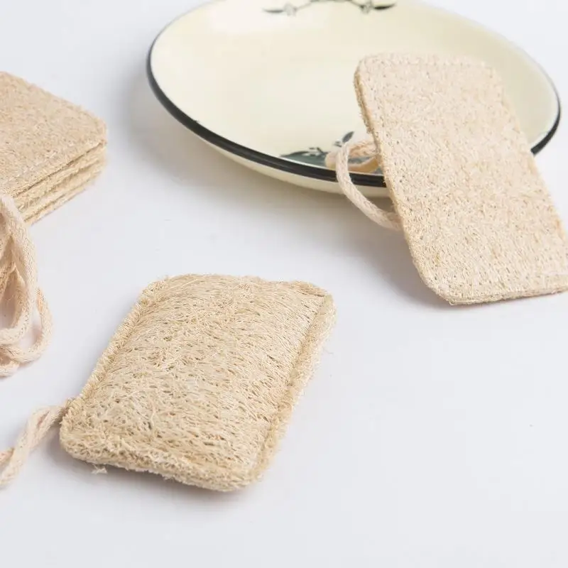

3PCS Double Sided Kitchen Scouring Pad Natural Loofah Reusable Pot Cleaning Pad Dish Scrubber Pad Kitchen Cleaning Sponge
