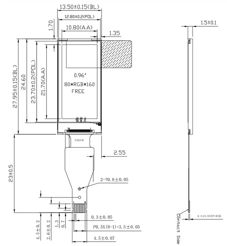 Longan Nano RISC-V GD32VF103CBT6 MCU макетная плата 0,96 дюймов TFT HD ips дисплей 80*160