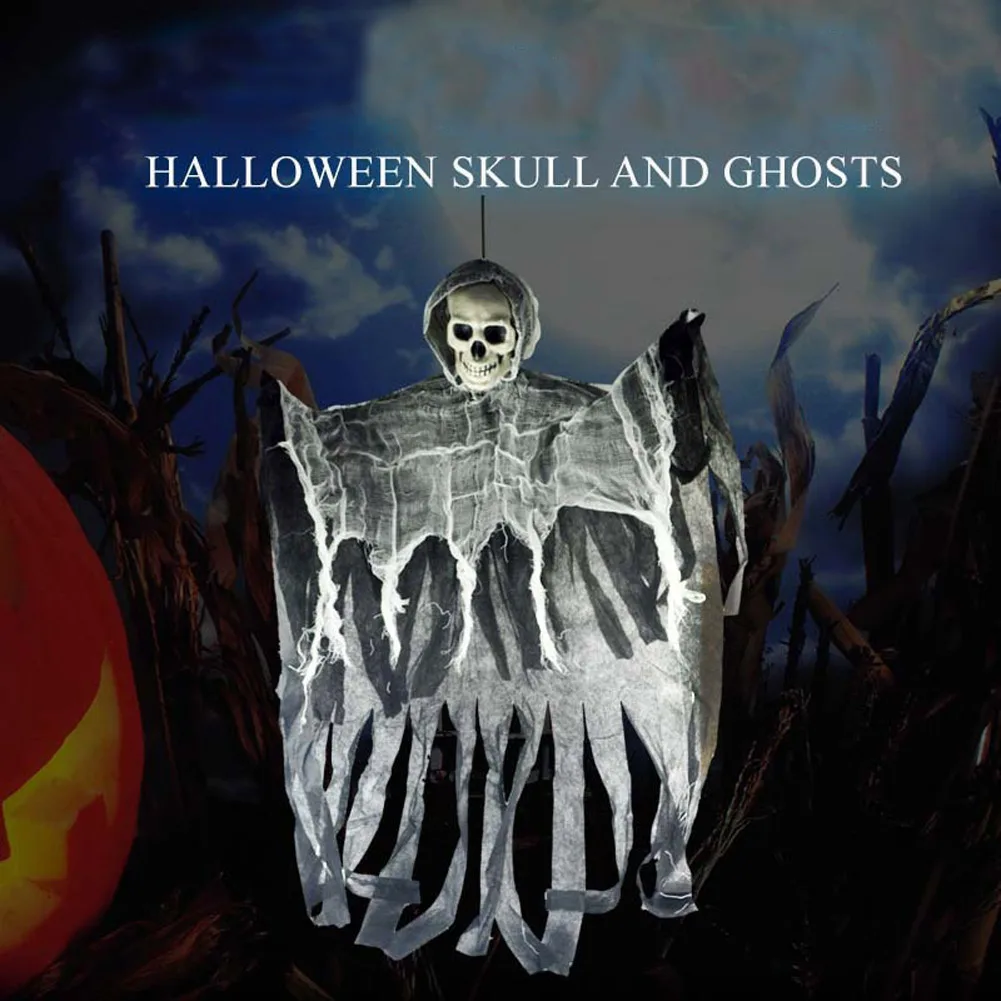 

Horrible Hanging Skull Ghost Halloween Decoration for Party Haunted House C44