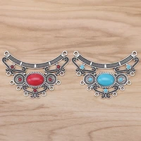 2 pieces large boho chandelier multi strand connector charms pendants for necklace jewelry making findings