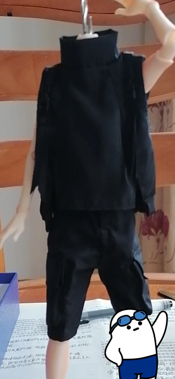 

Best Sell 1/6th Fashion Black High Collar Vest Function Hip-hop Model Can Suit Mostly 12inch Action Figures Accessories